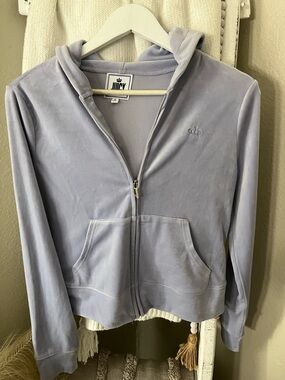 Juicy Couture Lilac Velour Zip Hoodie